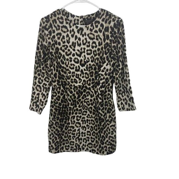 Rag & Bone Cheetah Dress 100% Silk Size 2‎ - Picture 1 of 8
